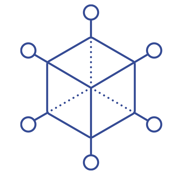 A hybrid architecture for a multi-site network