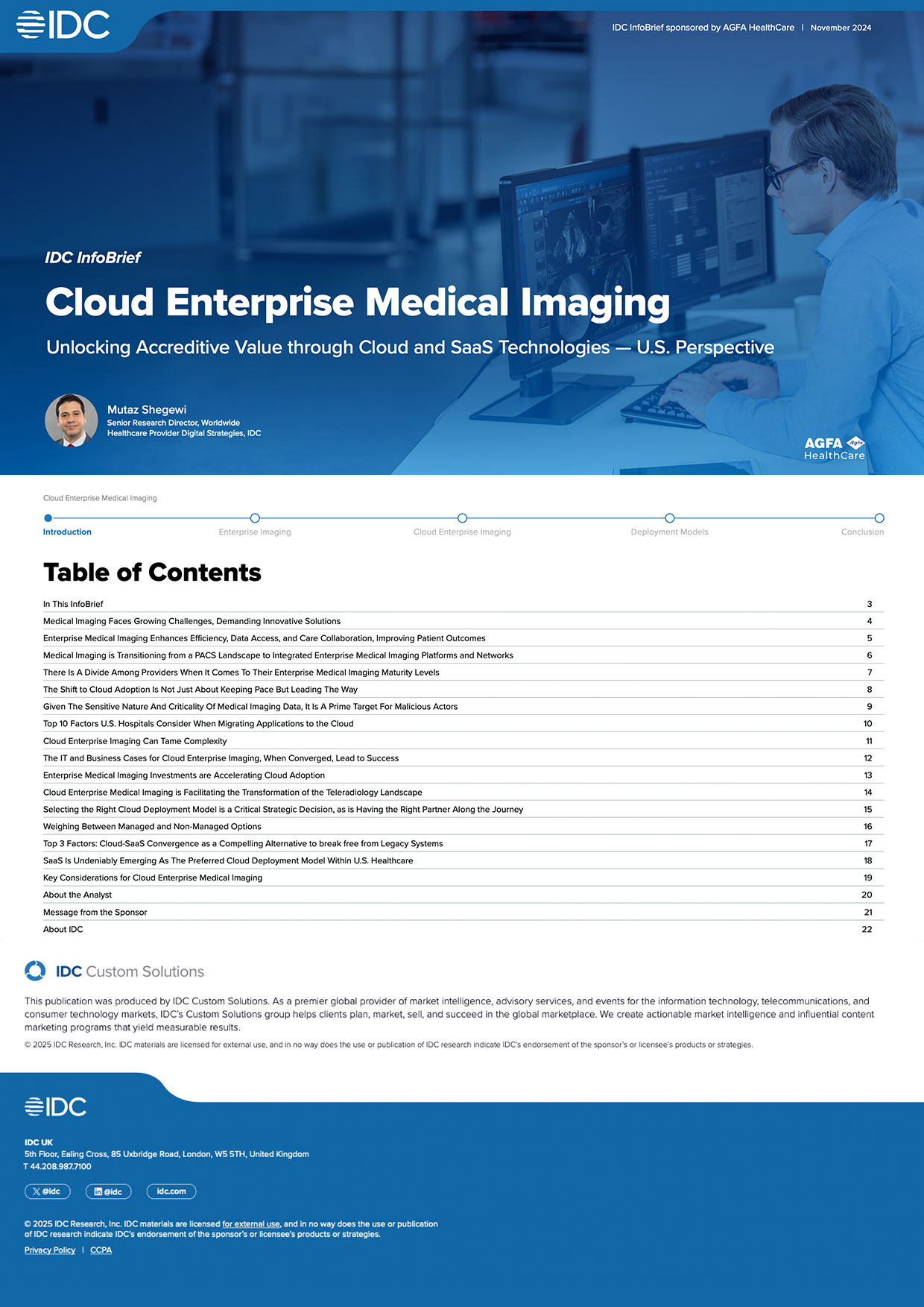 WHITE PAPER: Cloud Enterprise Medical Imaging U.S. Perspective